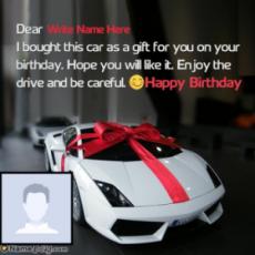 Happy Birthday Gift With Name And Photo