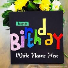 Birthday Wishes Card For Sister With Name